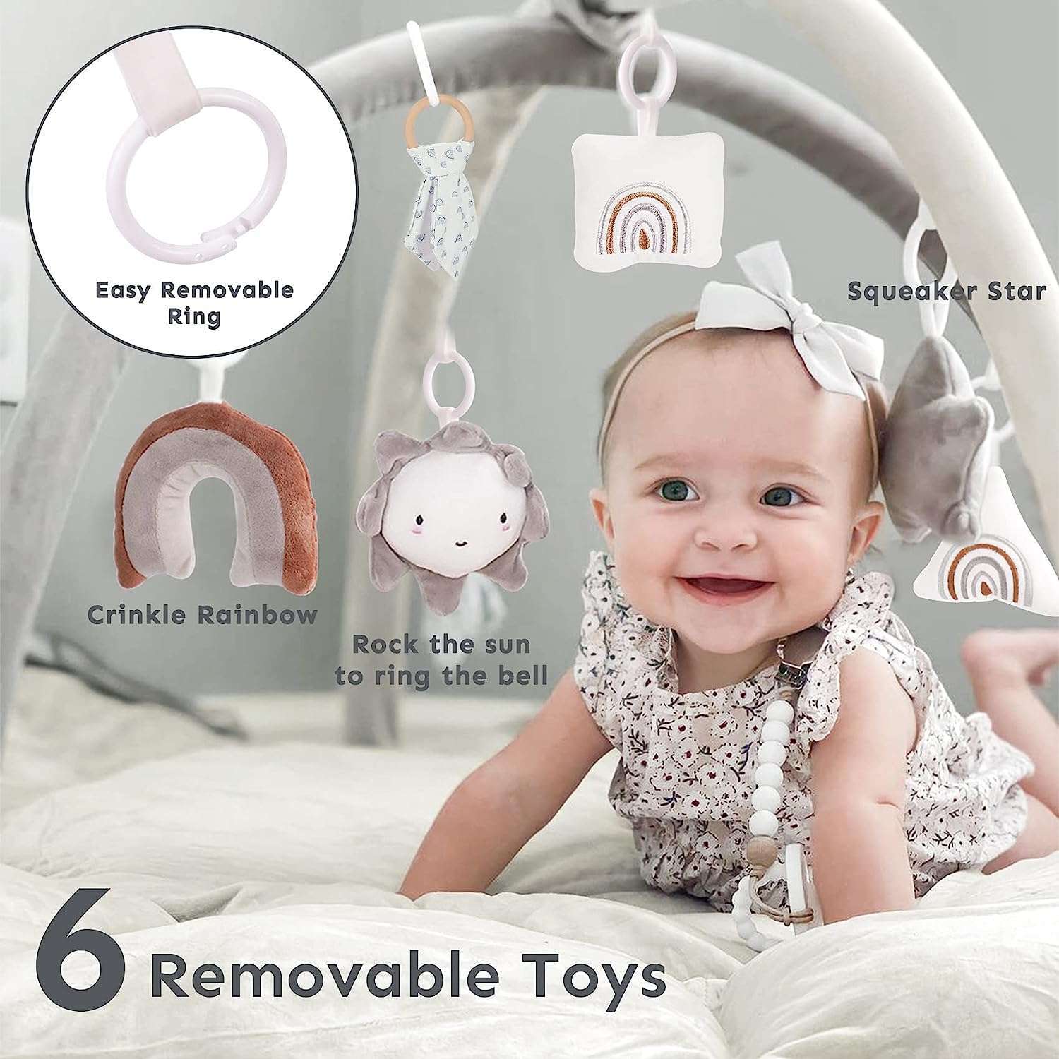 Our Interactive Play Gym Enhance Your Baby's Senses with 3in1